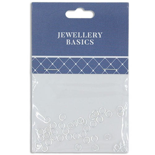 Jump Ring 4mm Silver 40pcs