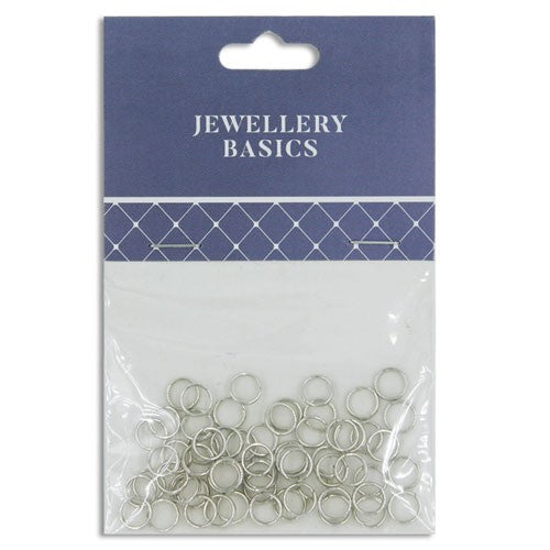 Split Ring 6mm Dark Silver 60pcs