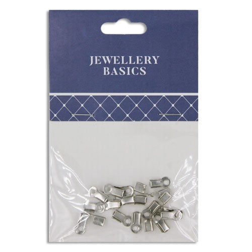 Leather Clamp 10mm 20pcs Dark Silver