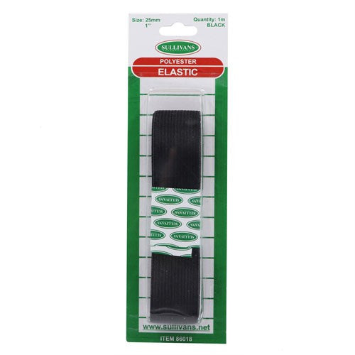 Elastic 25mm Black