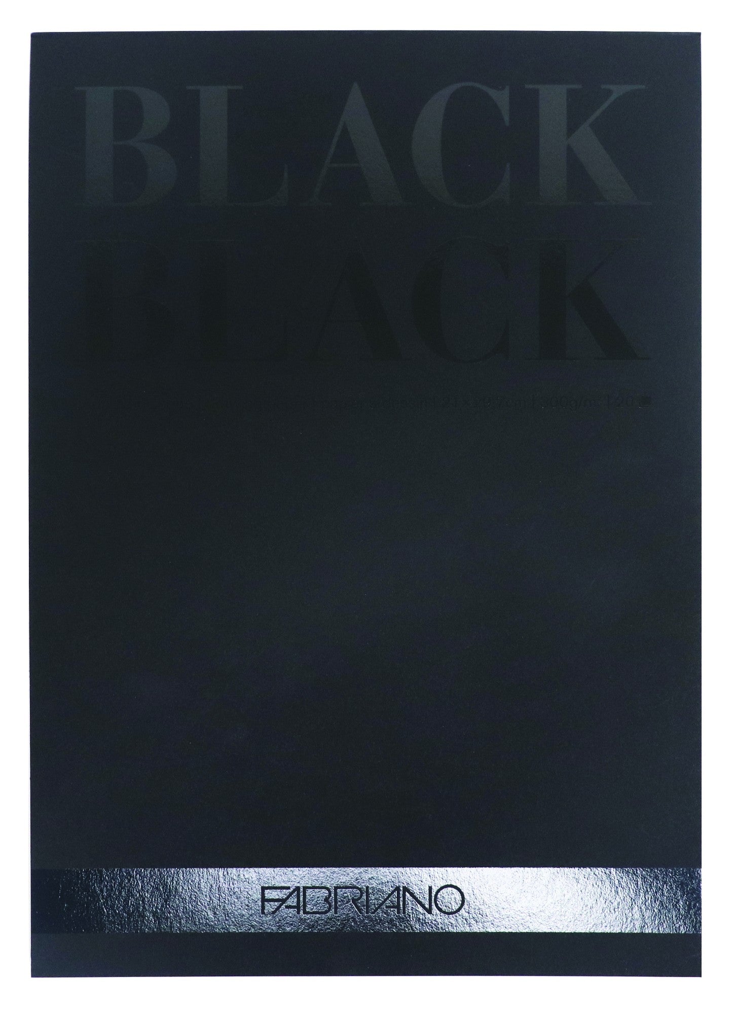 Fabriano Blk Blk Pad 300Gsm A4 20 Shts