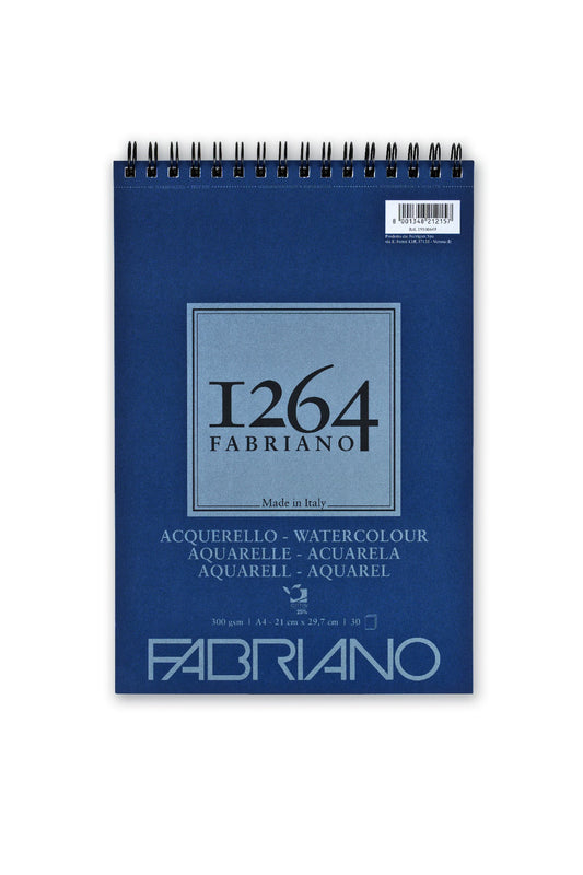 Fabriano 1264 Wc 25Pct Cotton Spiral Cp 300Gsm A4 30 Shts