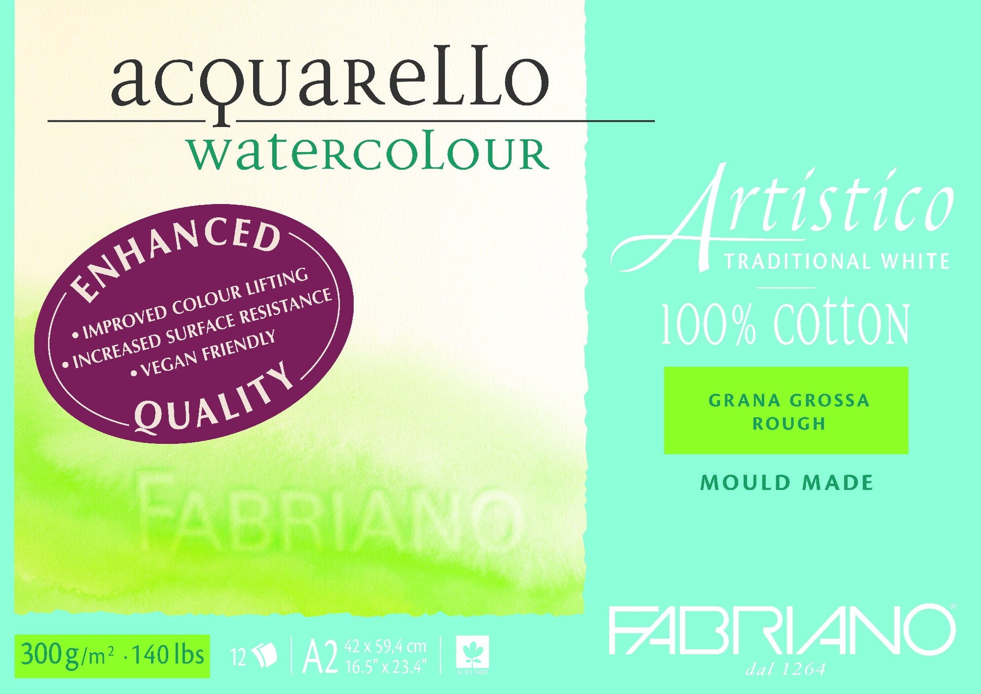 Fabriano Artistico Wc Enhanced 300Gsm A2 Rough Tw