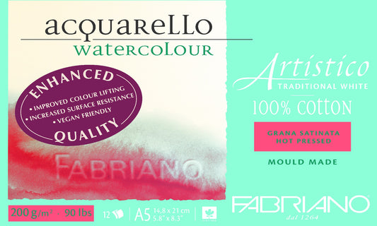Fabriano Artistico Wc Enhanced 200Gsm A5 Smooth Tw