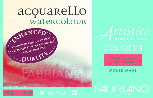 Fabriano Artistico Wc Enhanced 200Gsm A4 Smooth Tw