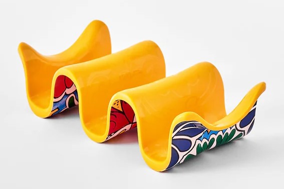 Taco Holder Multiple Yellow