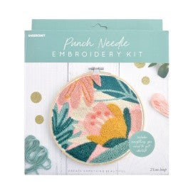 PUNCH NEEDLE EMBROIDERY KIT - BLOSSOM
