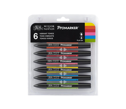 Winsor & Newton Promarker Vibrant Tones Set 6