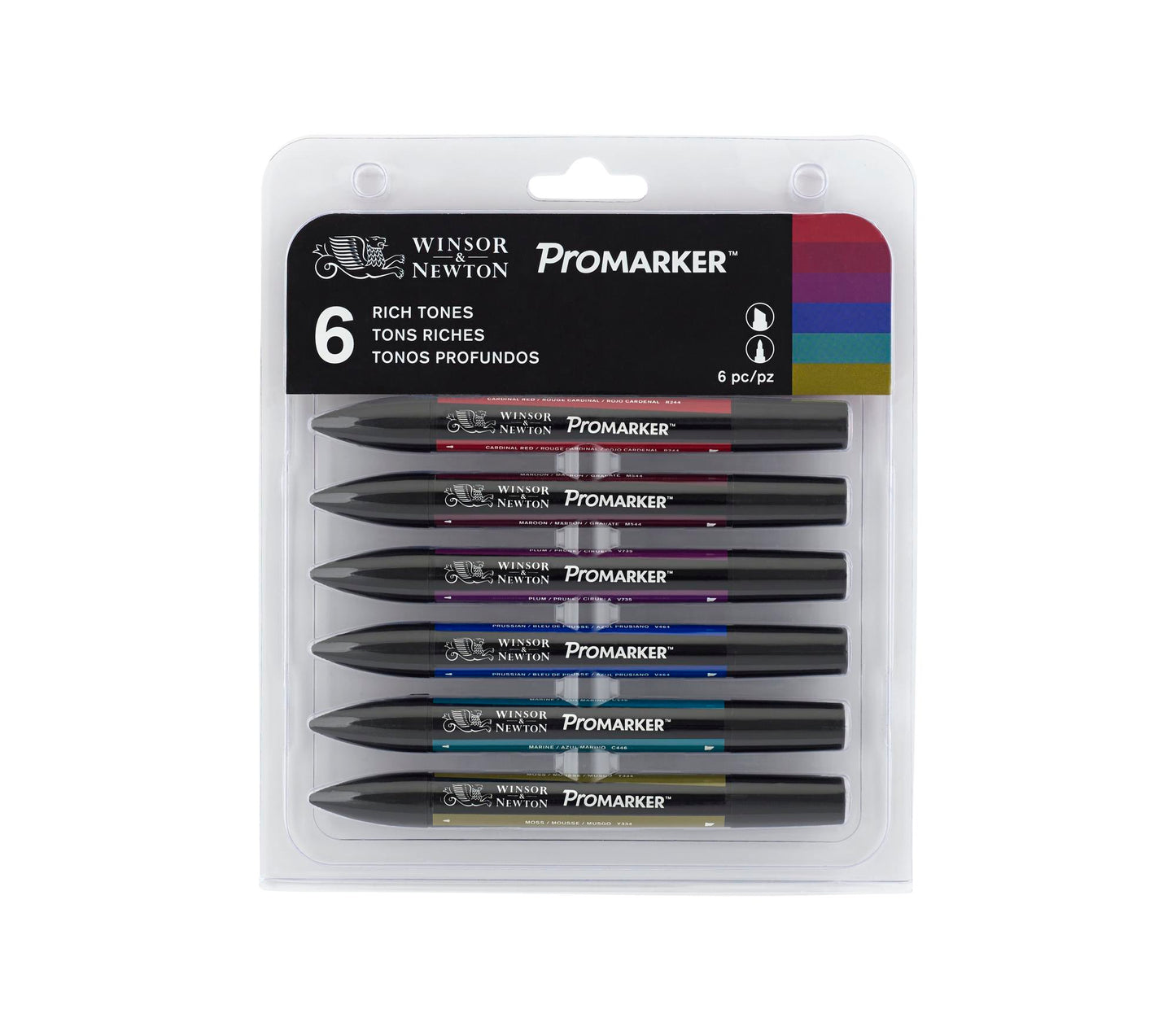 Winsor & Newton Promarker Rich Tones Set 6