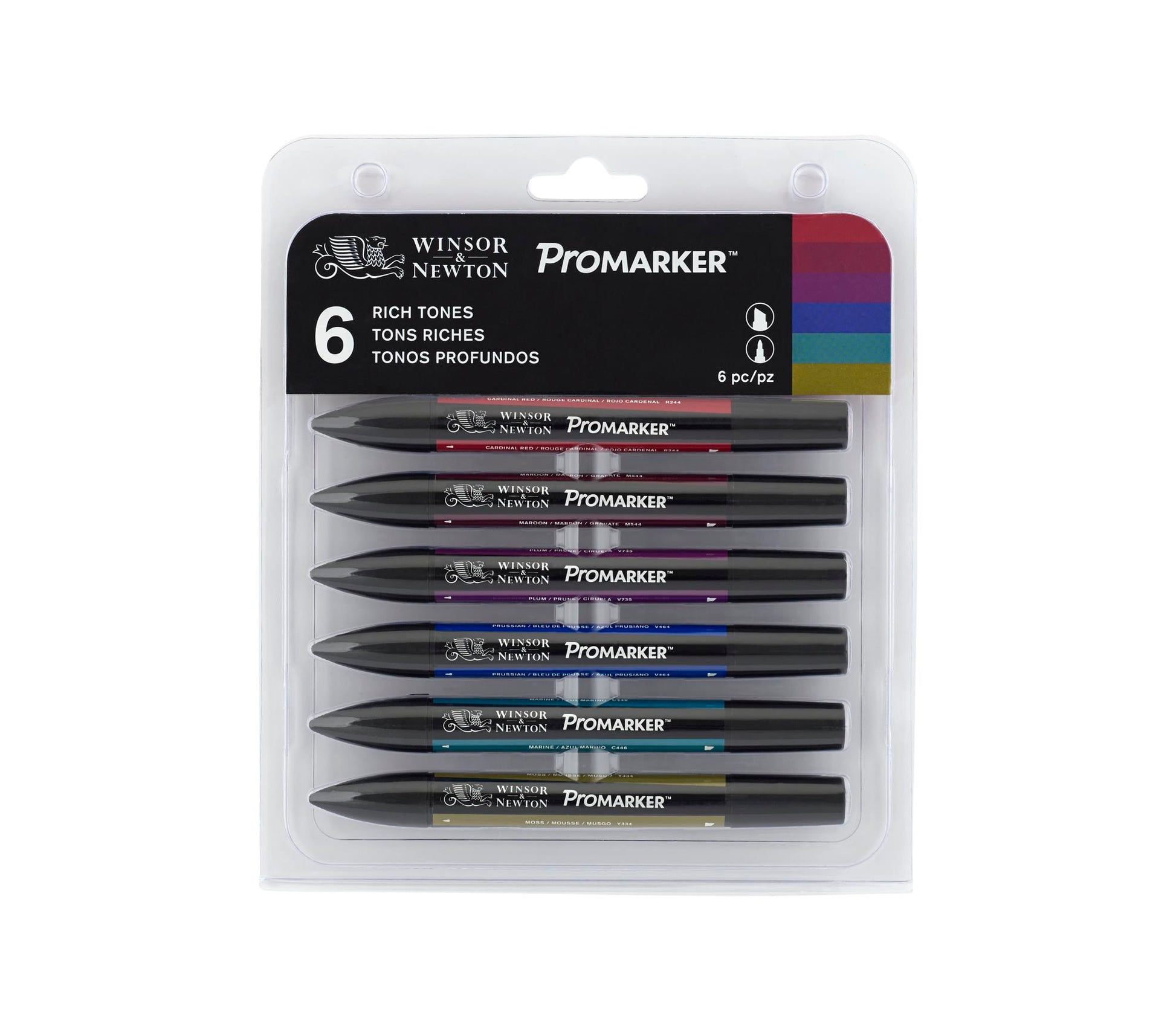 Winsor & Newton Promarker Rich Tones Set 6