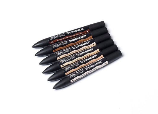 Winsor & Newton Brushmarker Set 6 Skin Tones