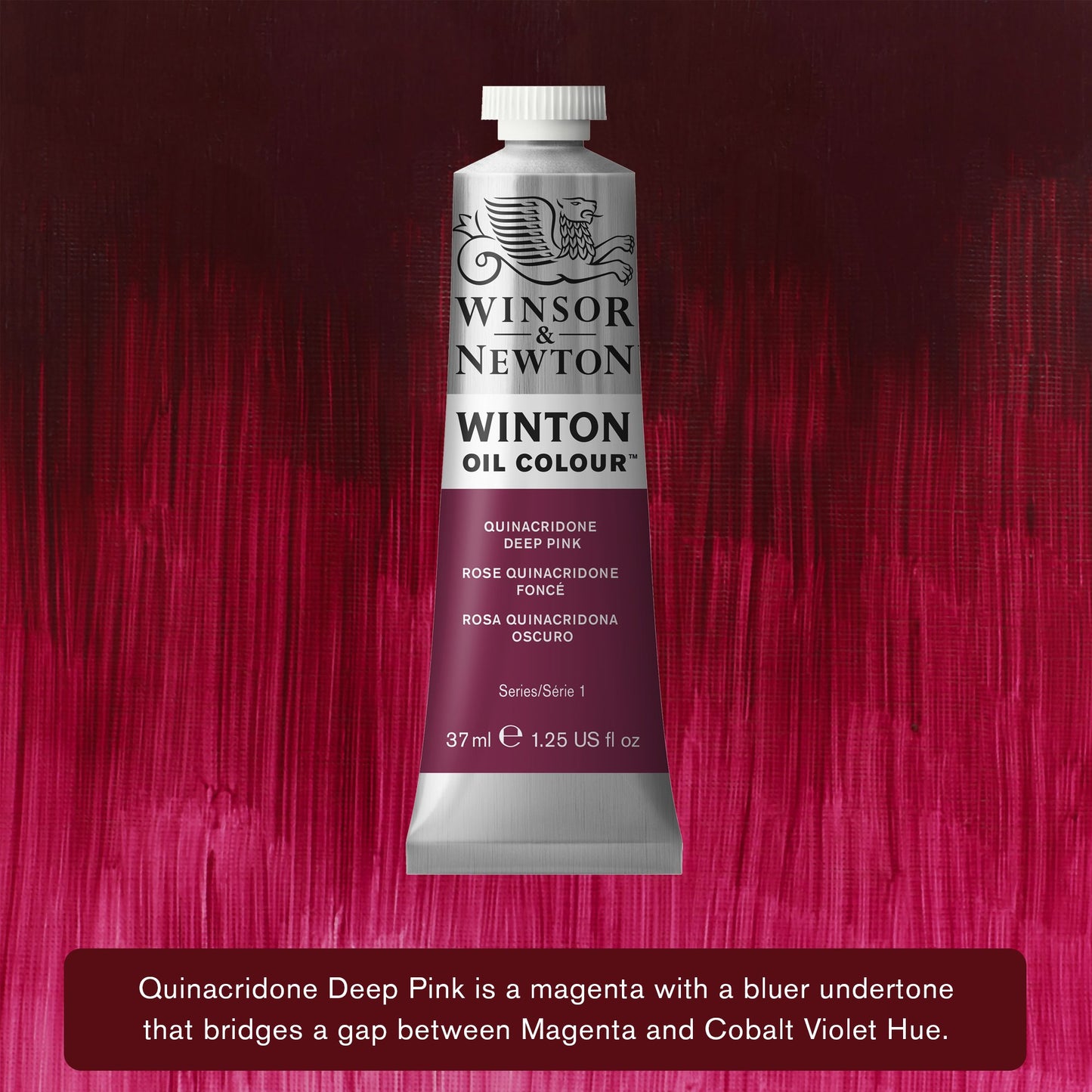Winsor & Newton Winton Oil 37ml Quin Dp Pink 250