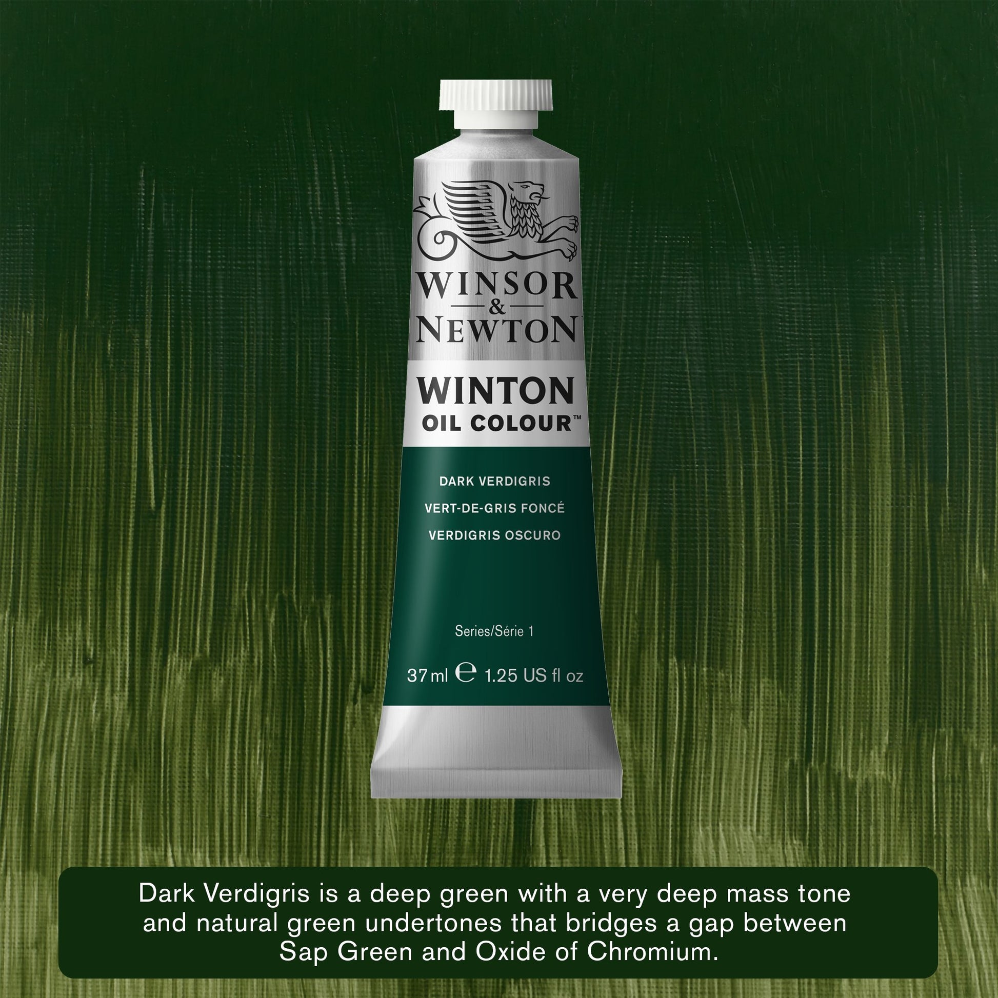 Winsor & Newton Winton Oil 37ml Dark Verdigris 405
