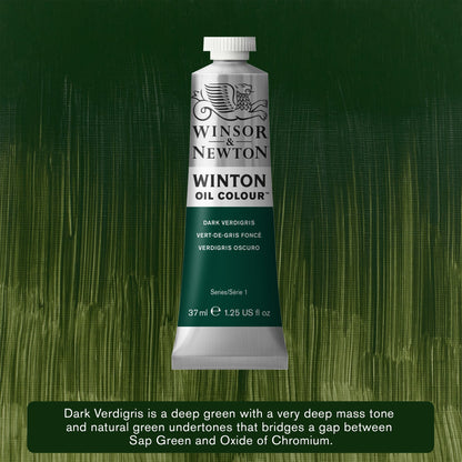 Winsor & Newton Winton Oil 37ml Dark Verdigris 405