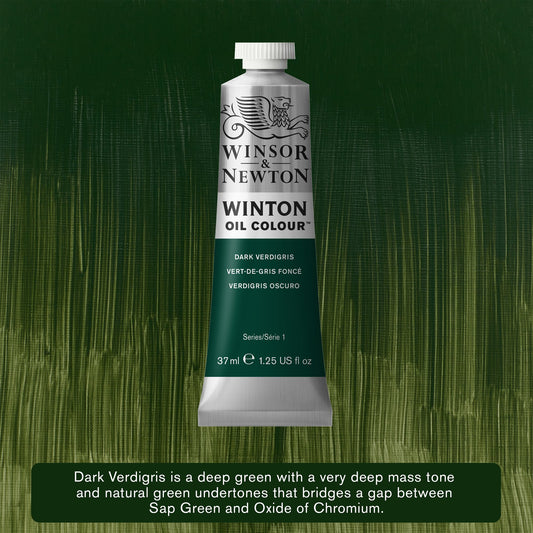 Winsor & Newton Winton Oil 37ml Dark Verdigris 405