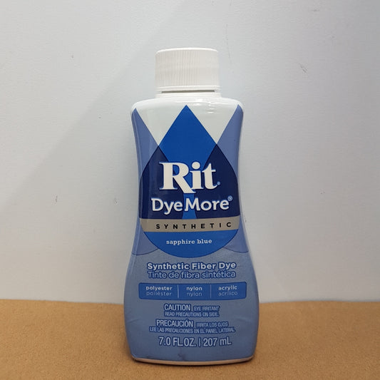 Rit Dye Rit Fabric Liquid Dye Synthetic 7oz (207ml) Dyemore - Sapphire Blue