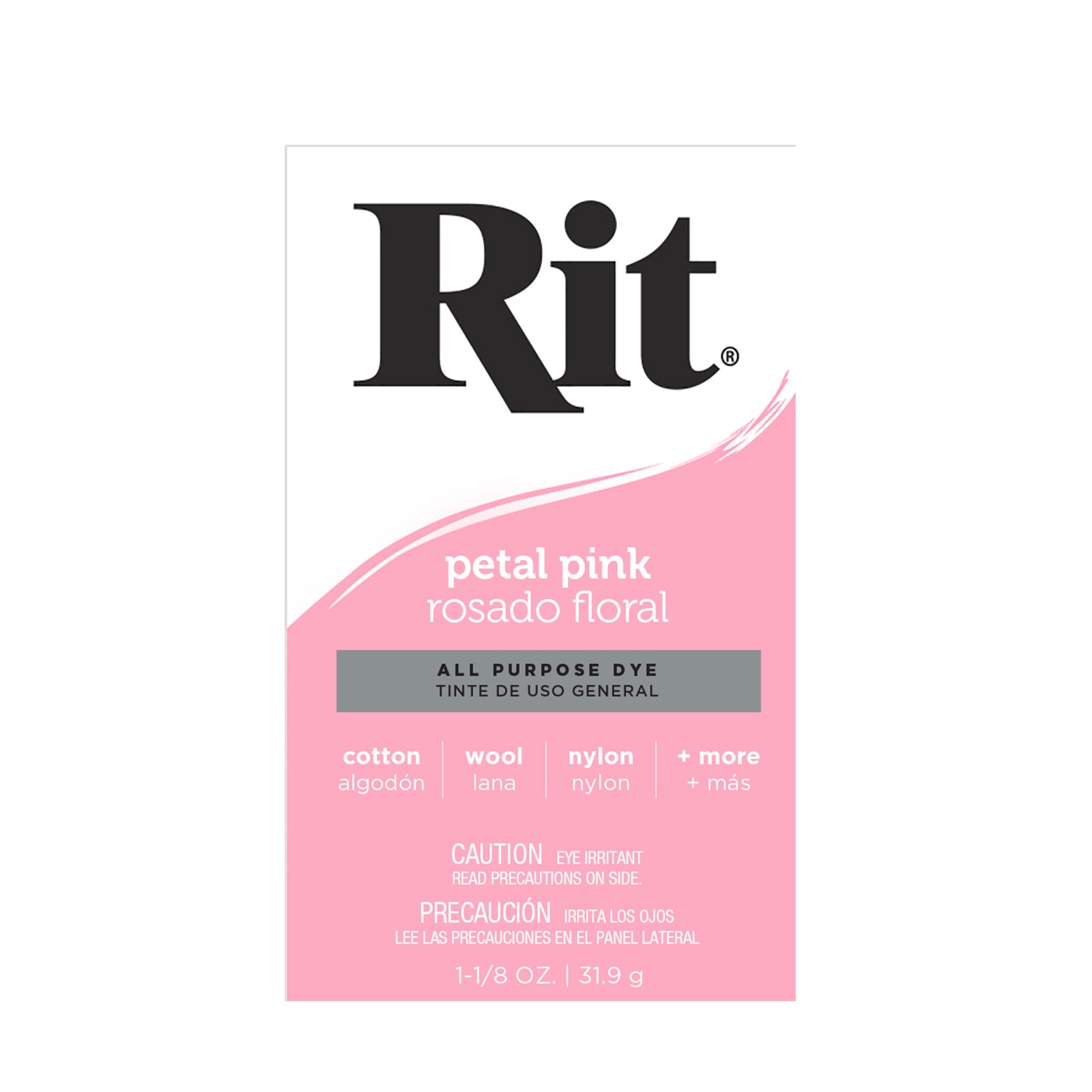 Rit Dye Rit Fabric Powder Dye All-purpose 1.125oz (31.9g) Petal Pink