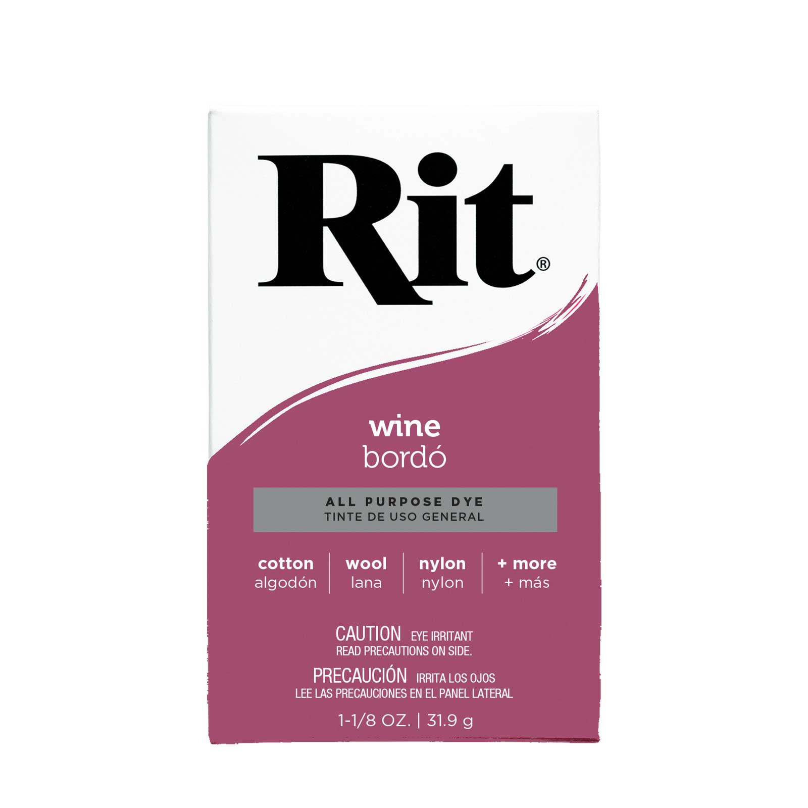 Rit Dye Rit Fabric Powder Dye All-purpose 1.125oz (31.9g) Wine
