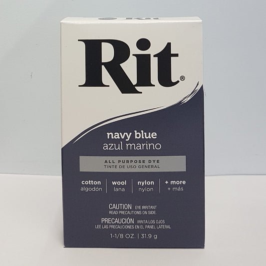 RIT DYE RIT FABRIC POWDER DYE ALL-PURPOSE 1.125oz (31.9g) Navy Blue