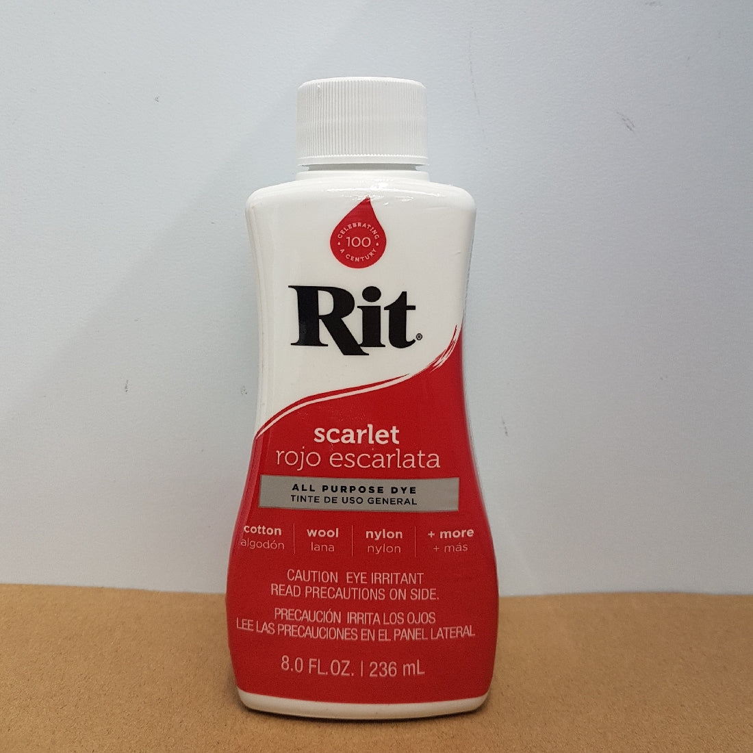 RIT DYE RIT FABRIC LIQUID DYE ALL-PURPOSE 8OZ (236ML) scarlet