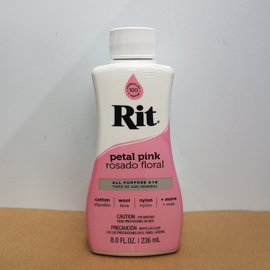 Rit Dye Rit Fabric Liquid Dye All-purpose 8oz (236ml) Petal Pink