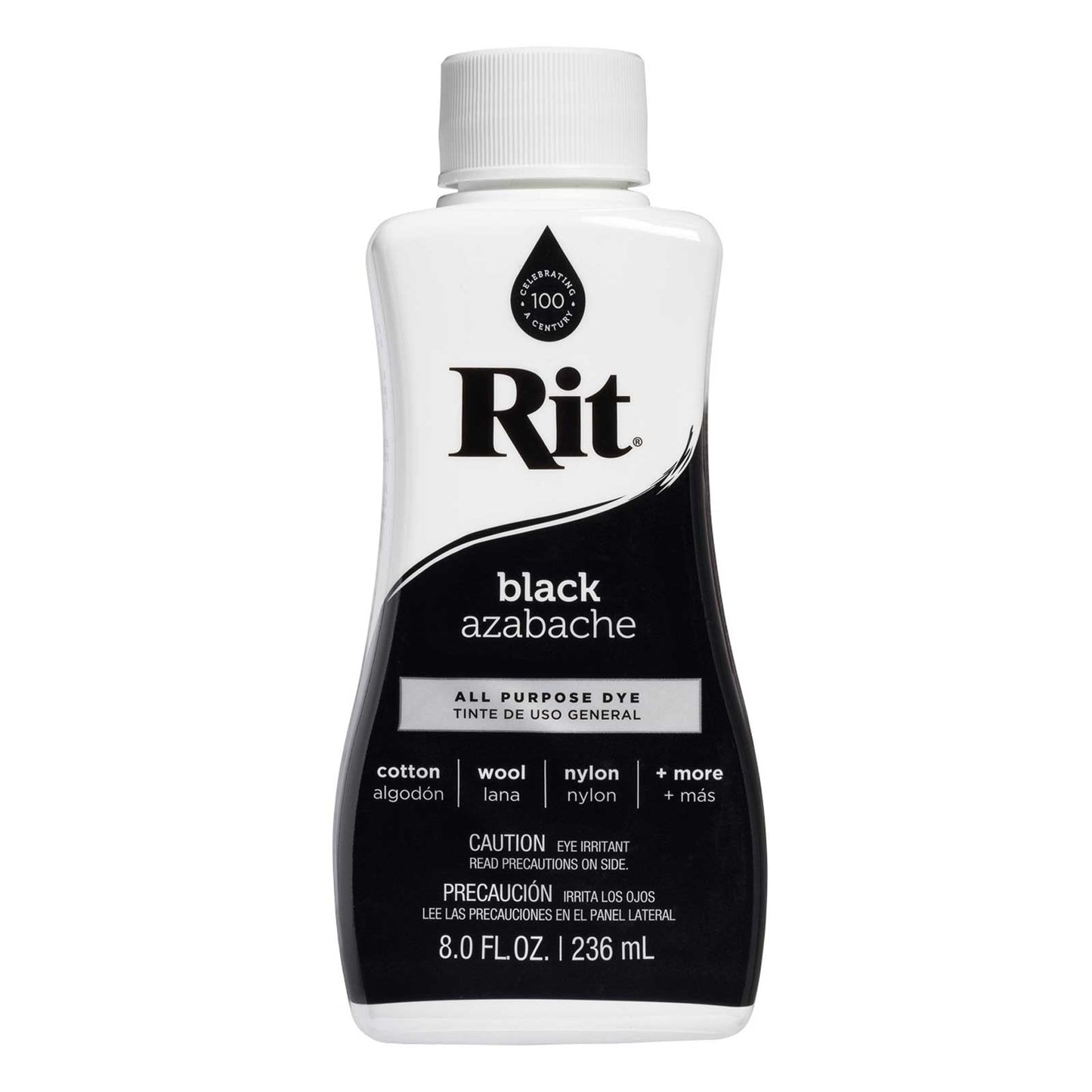 Rit Dye Rit Fabric Liquid Dye All-purpose 8oz (236ml) Black