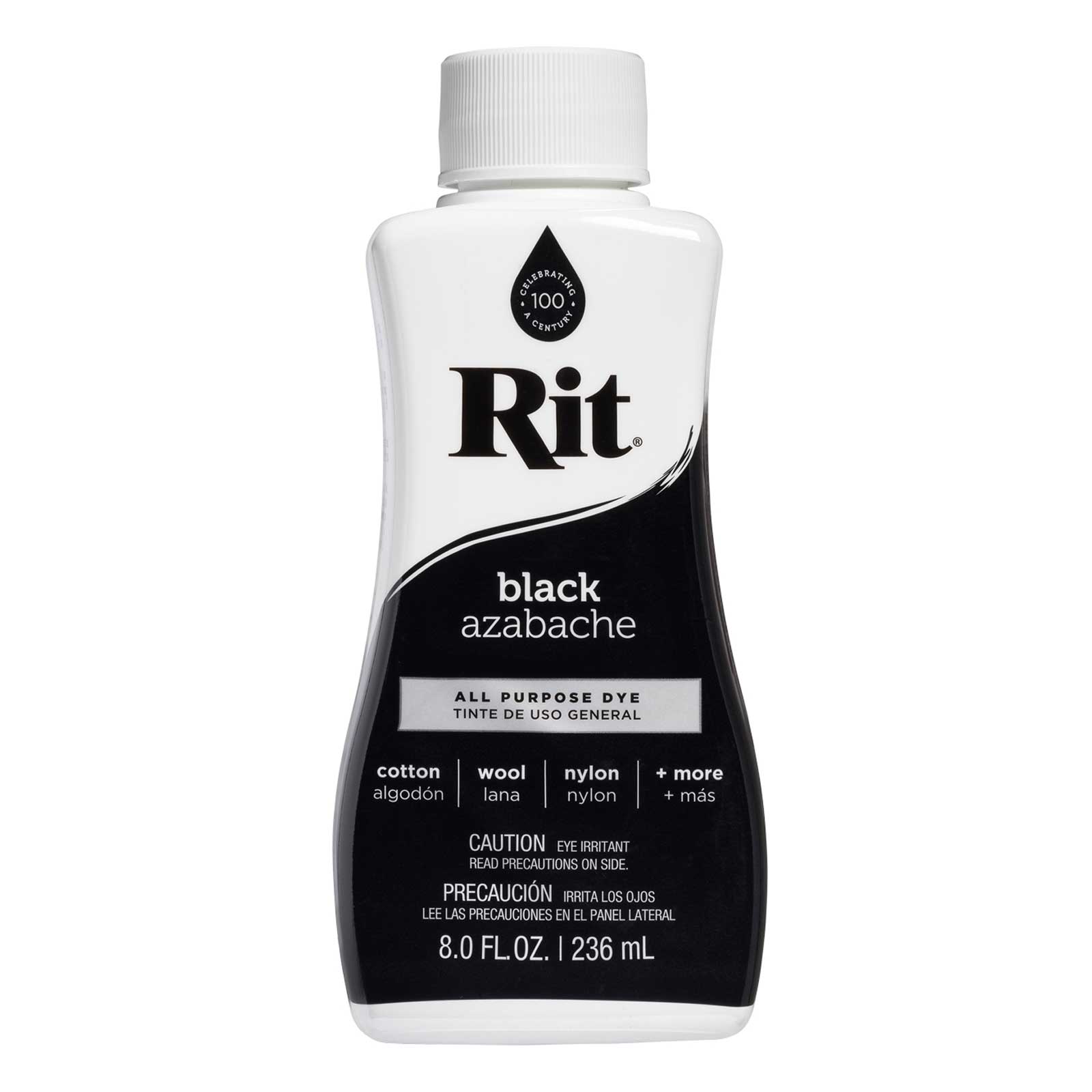 Rit Dye Rit Fabric Liquid Dye All-purpose 8oz (236ml) Black