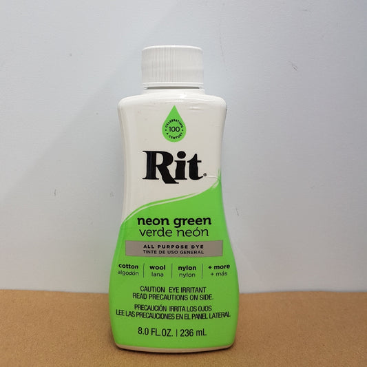 Rit Dye Rit Fabric Liquid Dye All-purpose 8oz (236ml) Neon Green