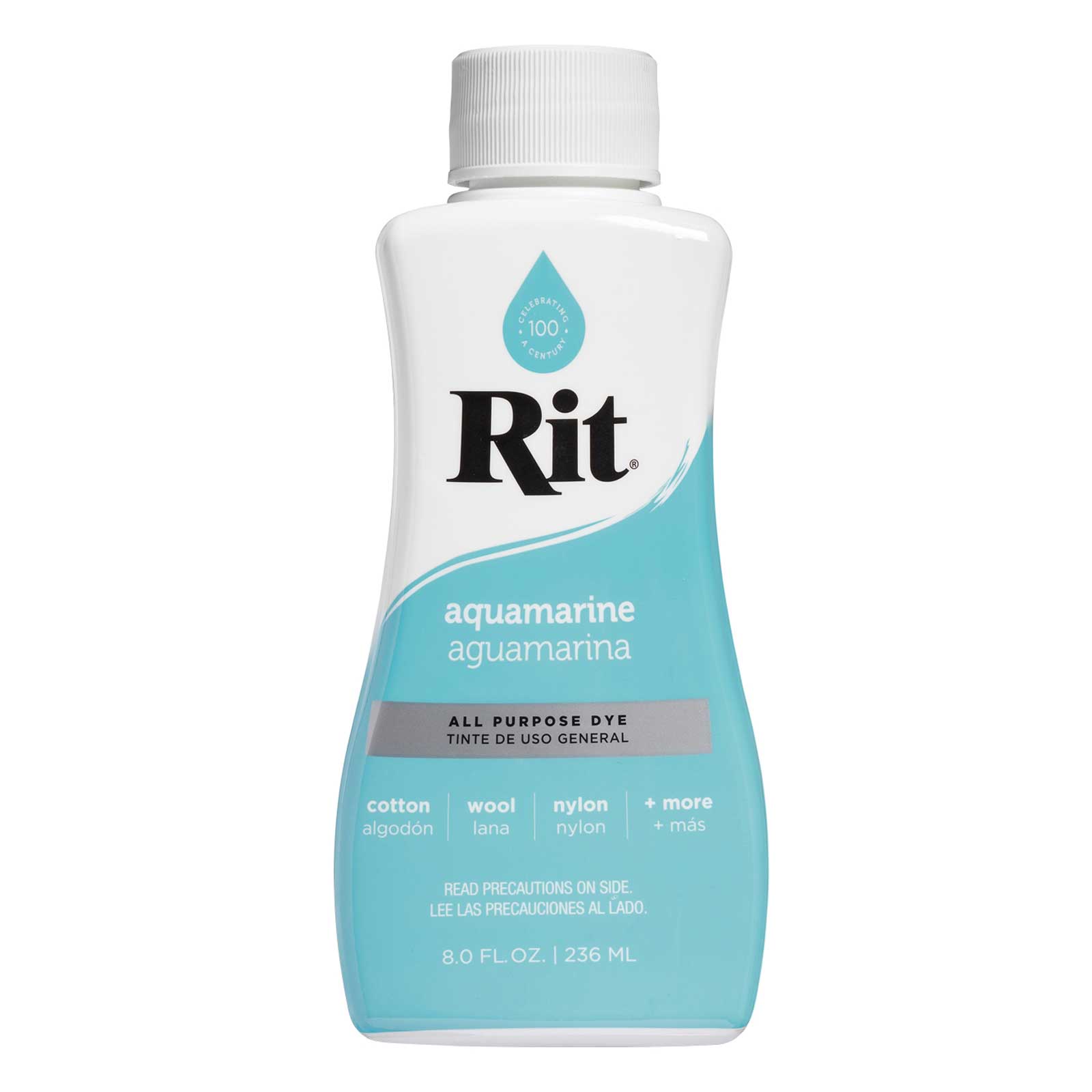 Rit Dye Rit Fabric Liquid Dye All-purpose 8oz (236ml) Aquamarine