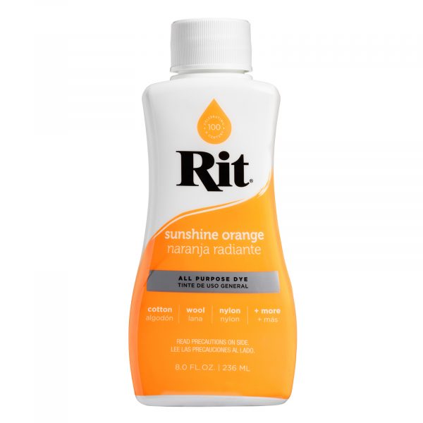 Rit Dye Rit Fabric Liquid Dye All-purpose 8oz (236ml) Sunshine Orange