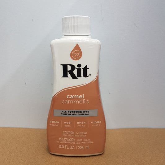 Rit Dye Rit Fabric Liquid Dye All-purpose 8oz (236ml) Camel