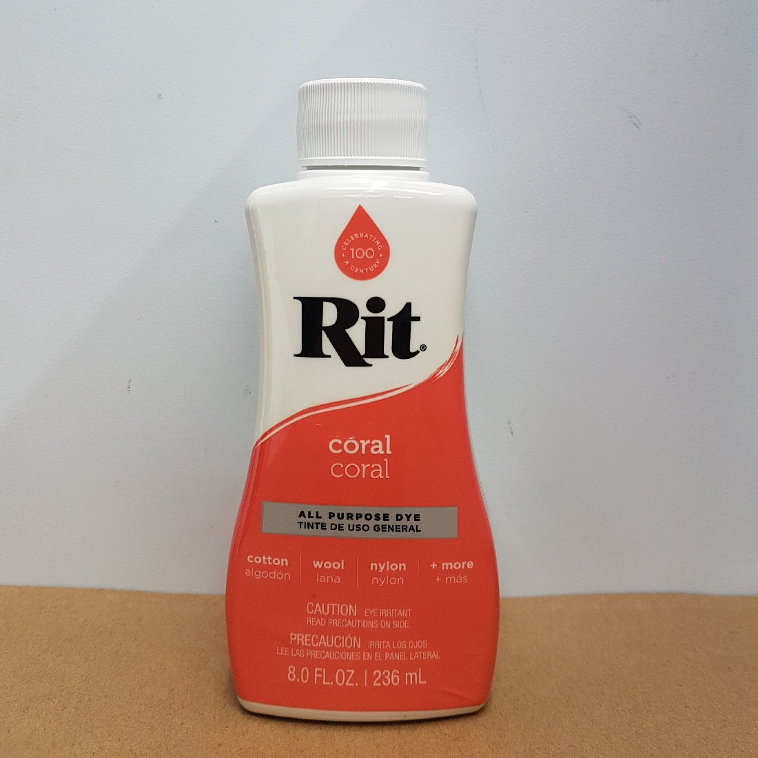 Rit Dye Rit Fabric Liquid Dye All-purpose 8oz (236ml) Coral