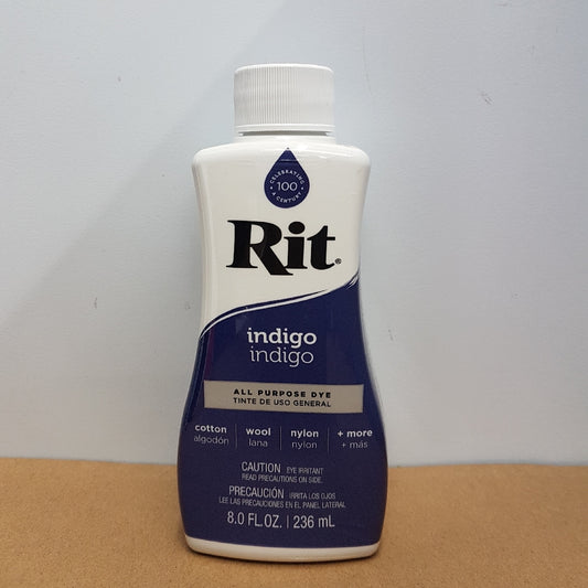 Rit Dye Rit Fabric Liquid Dye All-purpose 8oz (236ml) Indigo