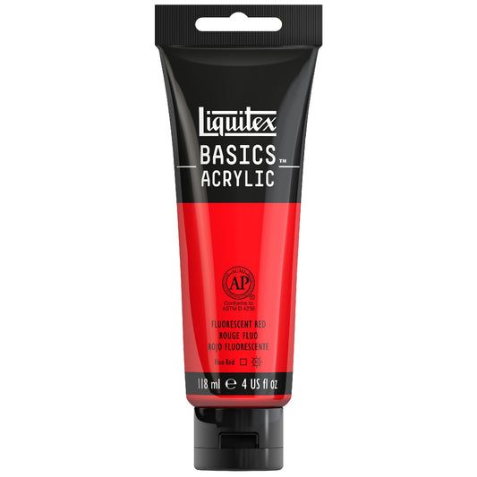 Liquitex Basics Acrylic 118ml Fluro Red