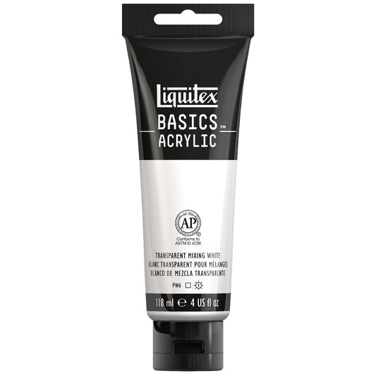 Liquitex Basics Acrylic 118ml Transparent Mixing White