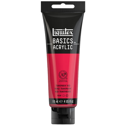 Liquitex Basics Acrylic 118ml Transparent Red