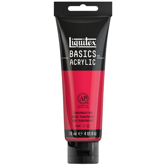 Liquitex Basics Acrylic 118ml Transparent Red