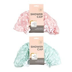 Shower Cap Printed Polyester 2 Asstd Des