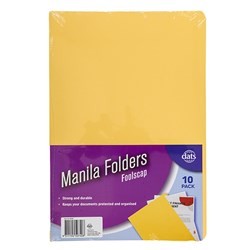 Folder Manilla Pk10 F/c 180gsm