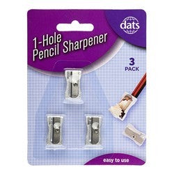 SHARPENER METAL 1 HOLE 3PK