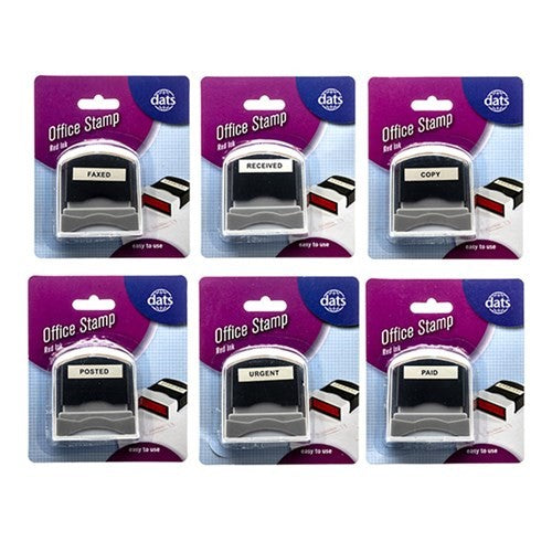 Stamp Office 6 Styles Paid/ Copied/faxed/posted/received