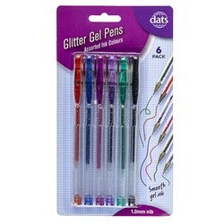 Pen Gel Glitter 6pk