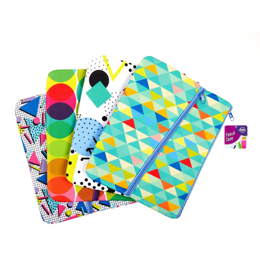 Pencil Case Double Zip Urban Gear 4 Asstd