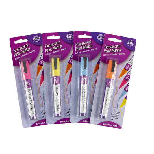 Marker Window Fluorescent Pk1 4 Asstd Cols