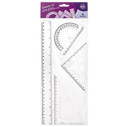 Ruler Set 4pces