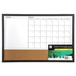 Magnetic White/cork Board - Monthly Planner