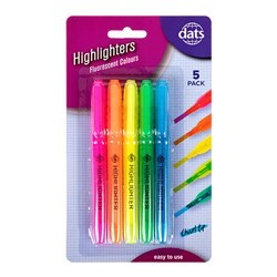 Fluorescent Highlighters 5 Pack
