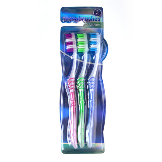 Toothbrushes Medium 3pk