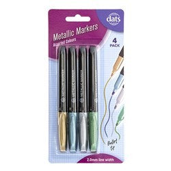 Metallic Markers 4pk