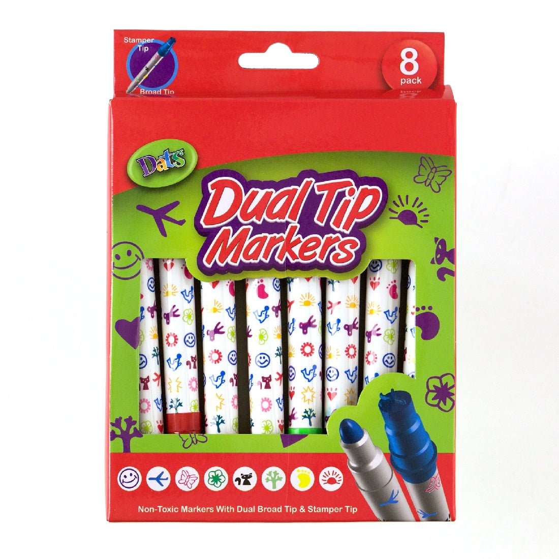 Marker Stamper Dual Tips 8pk